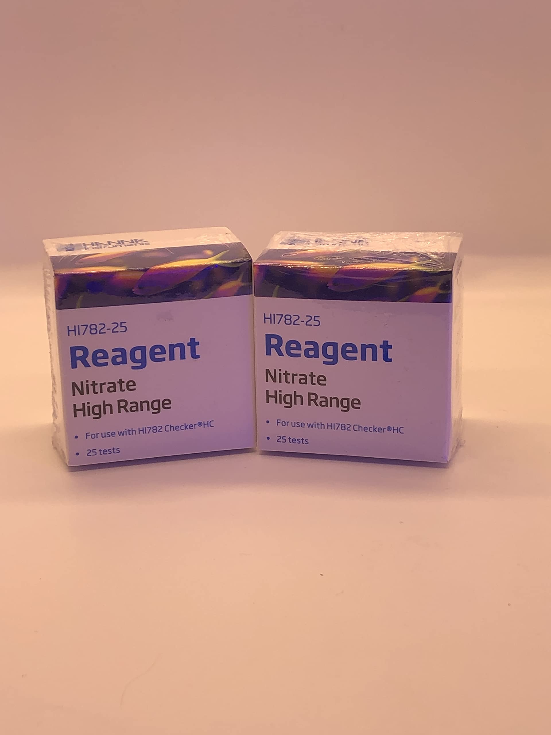 Hanna Instruments Hi782-25 Marine Nitrate High Range Checker Reagents Set Of 2 (Total Of 50 Tests)