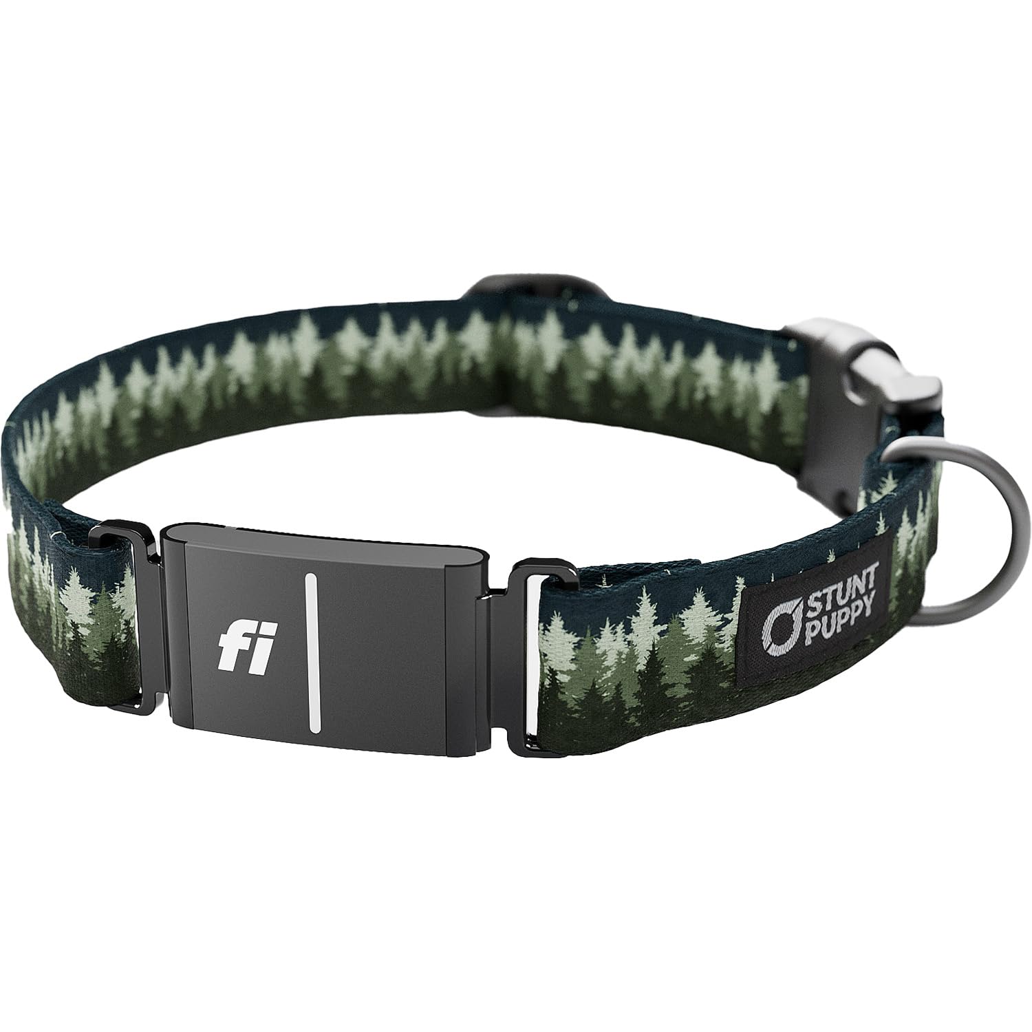 Stunt Puppy Dog Collar, Fi Series 3 Ready, Pine Green, Small - Compatible With Fi Gps Device (Not Included)