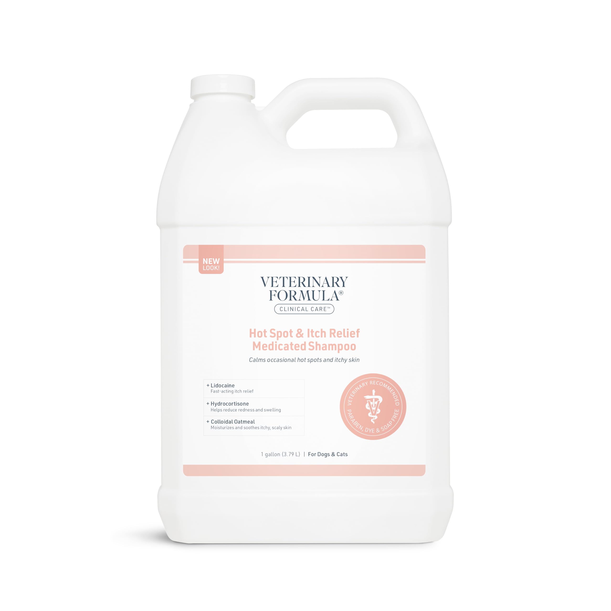 Veterinary Formula Clinical Care Hot Spot & Itch Relief Medicated Shampoo For Dogs And Cats 128Oz - Helps Alleviate Sensitive Sk