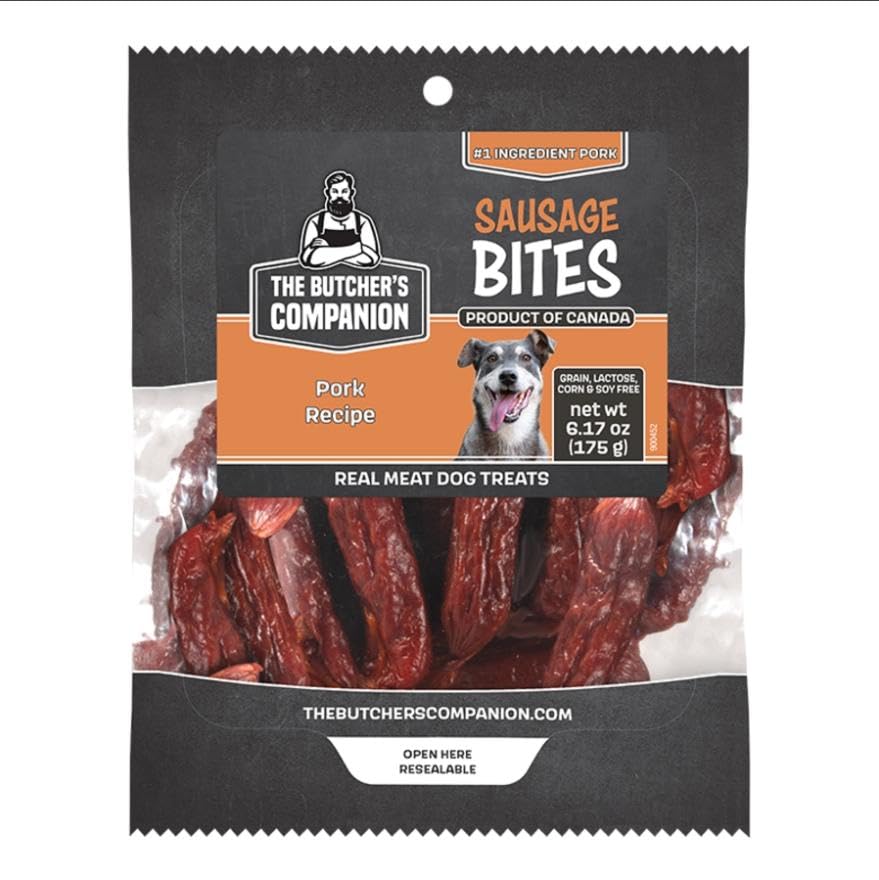 Butchers Companion Pork Sausage Bites Dog Treats, 6.17 oz