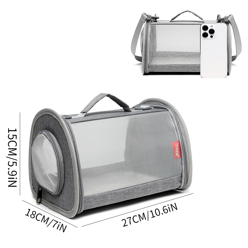 Ioview Guinea Pig Carrier Travel Small Animal Carrier Bag Lizard Bird Rabbit Carrier Cage Squirrel Breathable Bag Portable Trave