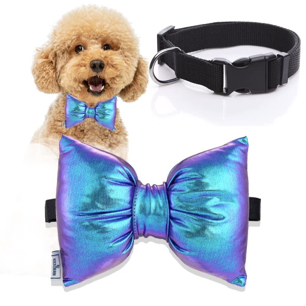 Dog Collar With Bowtie, Durable Detachable Adjustable And Comfortable Bow Tie Dog Collar For Small Dogs Puppies And Cats, Neck 1