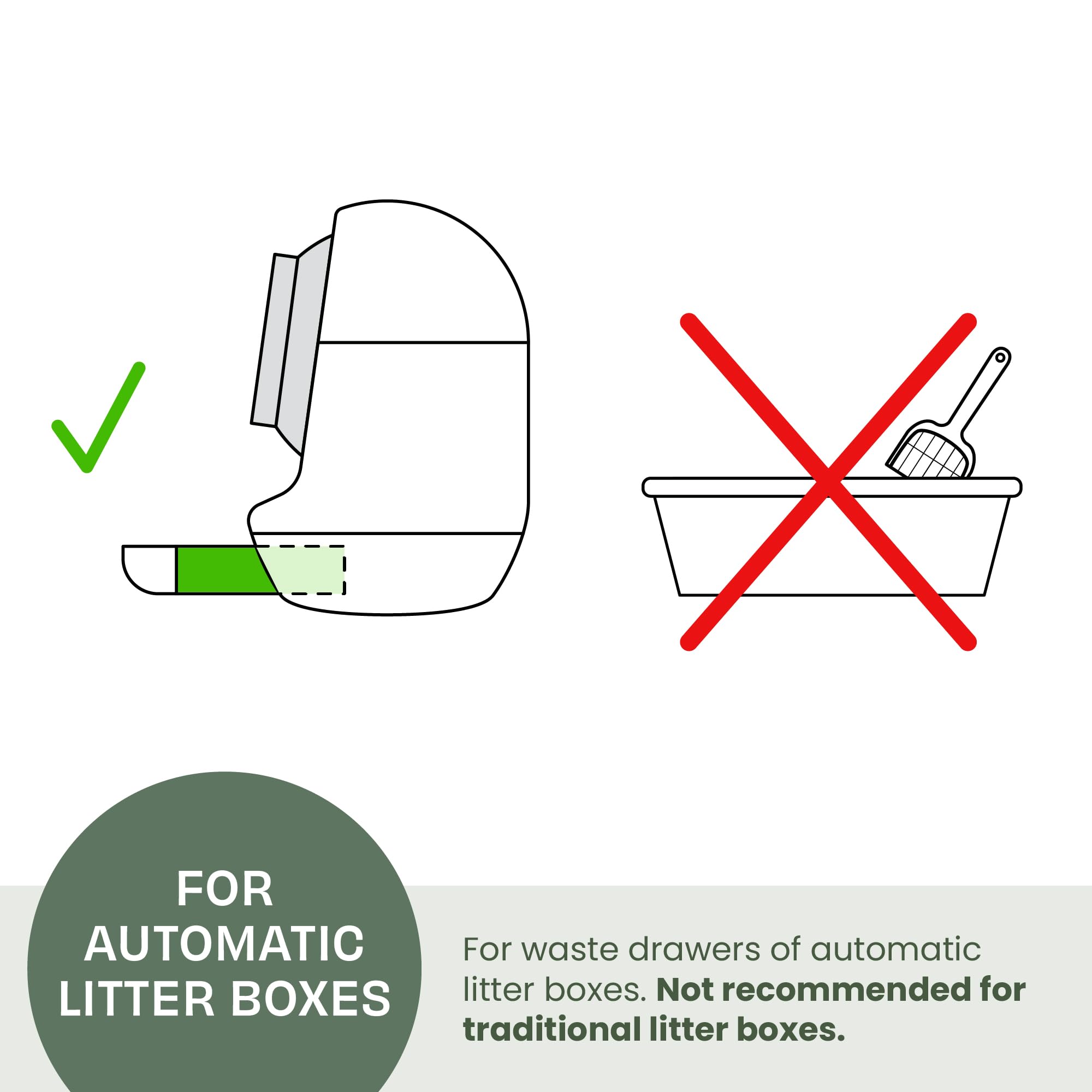 Leo'S Loo Too By Casa Leo I Waste Litter Drawer Liner Bags For Automatic Litter Boxes I Heavy Duty 2Mil Thick With Drawstring I