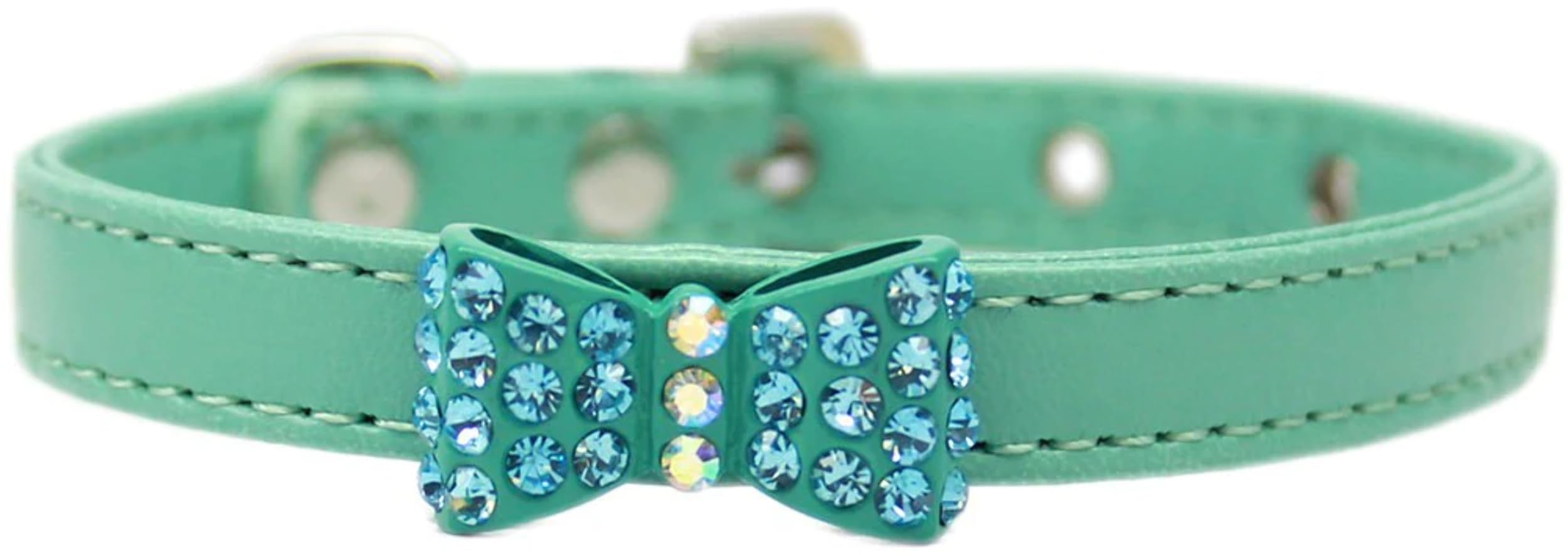 Dog, Puppy & Pet Fashion Collar, Bow-Dacious Crystal Red 16