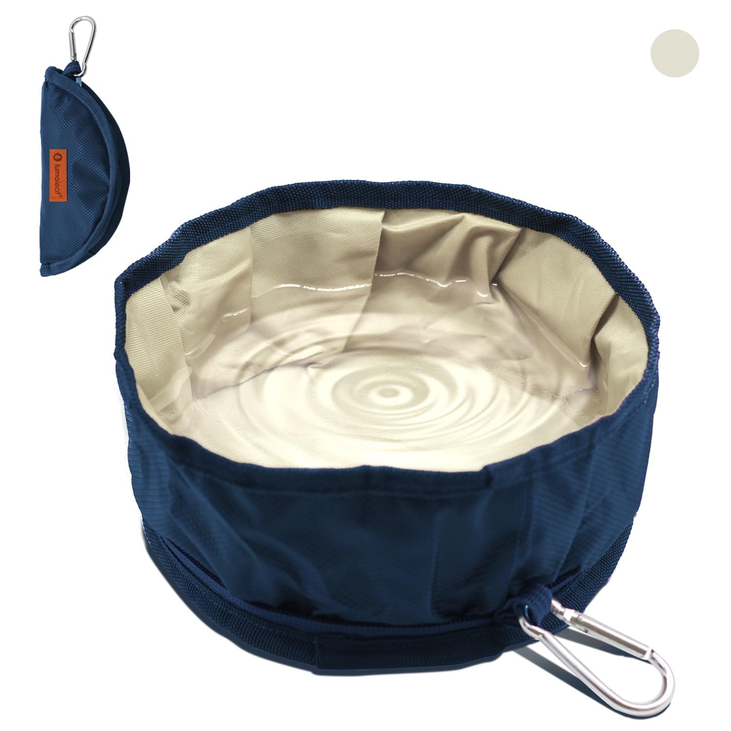 LumoLeaf Collapsible Dog Travel Bowl, 2 Packs Large 68oz/80oz Lightweight Foldable Bowl, Water and Food Bowls for Pets Dogs Cats