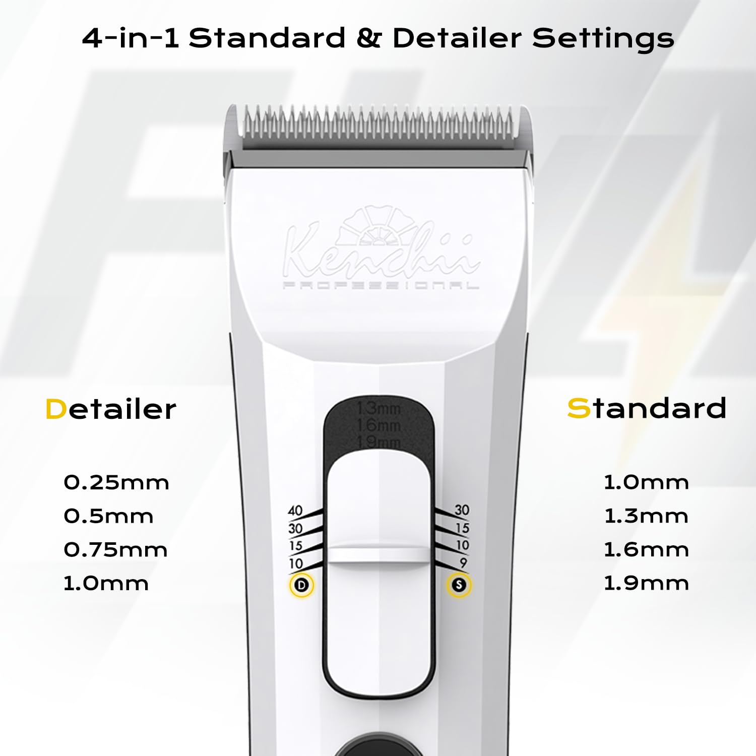 Kenchii Flash Dog Clippers For Grooming - 4-In-1 Digital Cordless Dog Grooming Clippers - Precision Pet Grooming Trim, Shape, An
