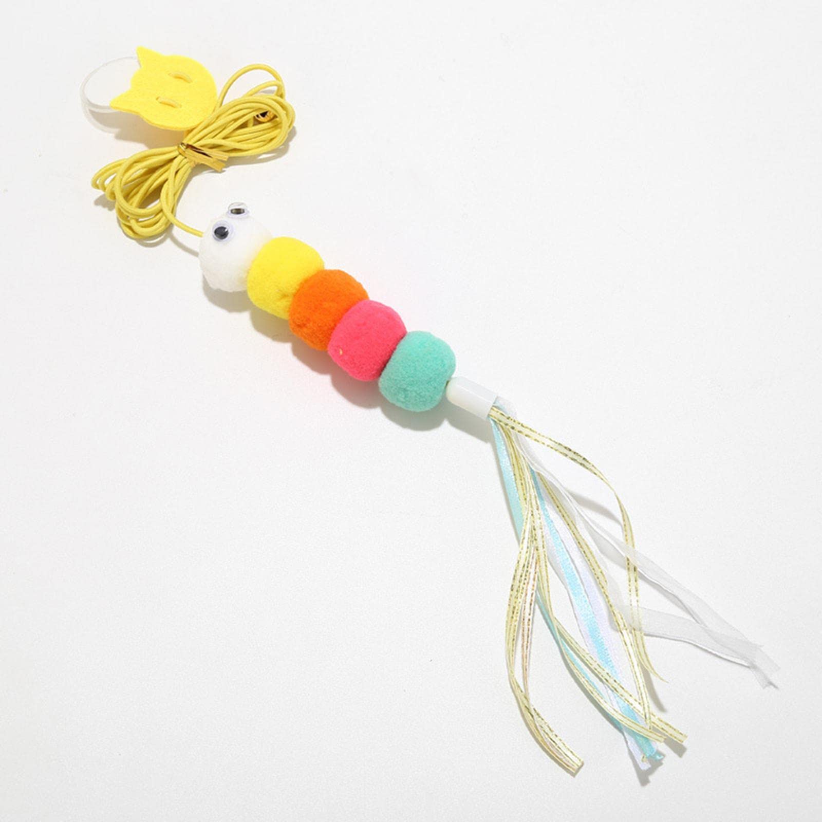 The Style Sutrapet Cat Teaser Toy For Indoor Cats Hanging Retractable Interactive Toy Colorful Worm|Pet Supplies | Cat Supplies 