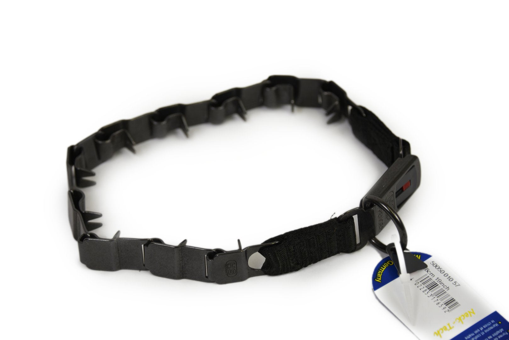 Dean & Tyler Herm Sprenger 24 Black Matt Steel Neck Tech Training Collar with ClicLock Buckle - One Size