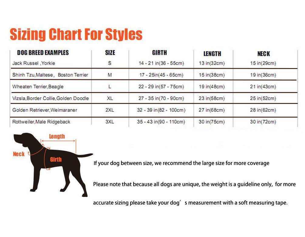 SGODA Dog Cooling Vest Harness Jacket Cooler Orange Medium
