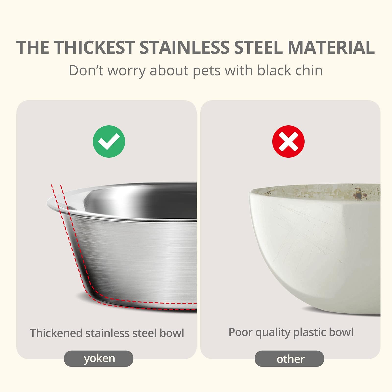 Simple Deluxe Raised Dog Bowls, Elevated Stainless Steel, Non-Slip, 860ML, Lemon Yellow, Ideal for Cocker Spaniels and Large Dogs