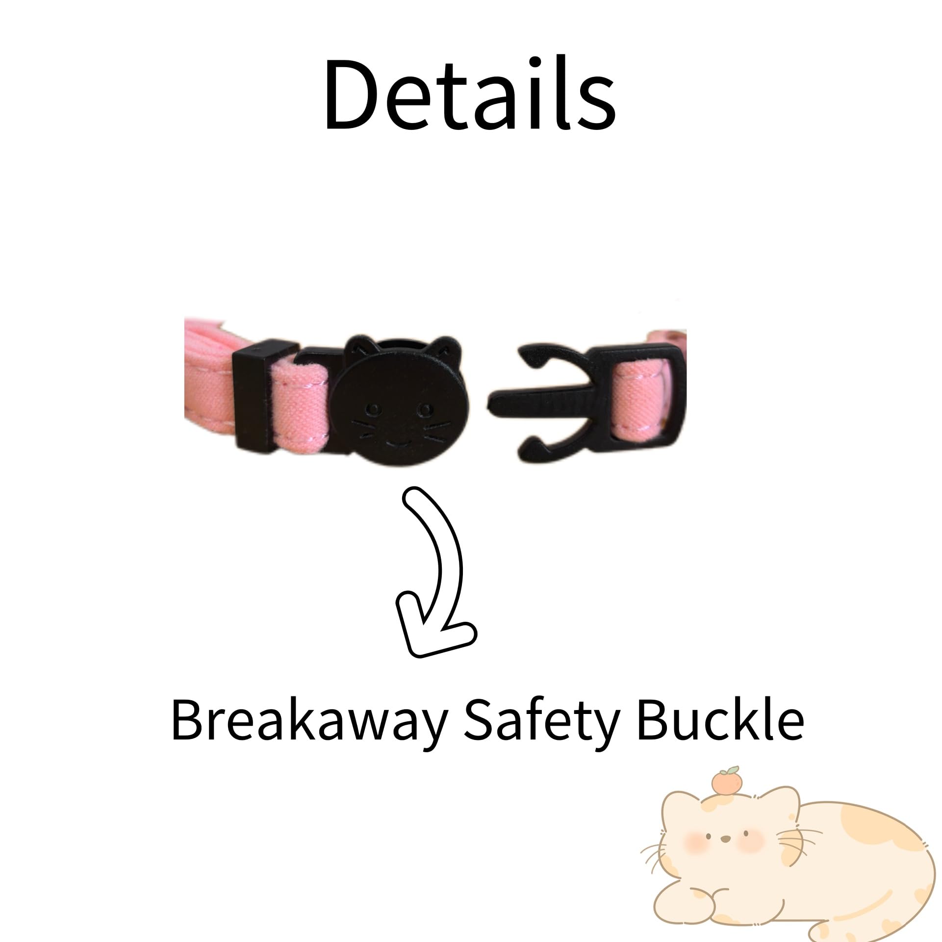 Pack Of 2 Bow Tie Cat Collar Breakaway With Bell Safety, Removable Bowtie, Adjustable Kitten Collars For Girl Boy Kitty Small Pe