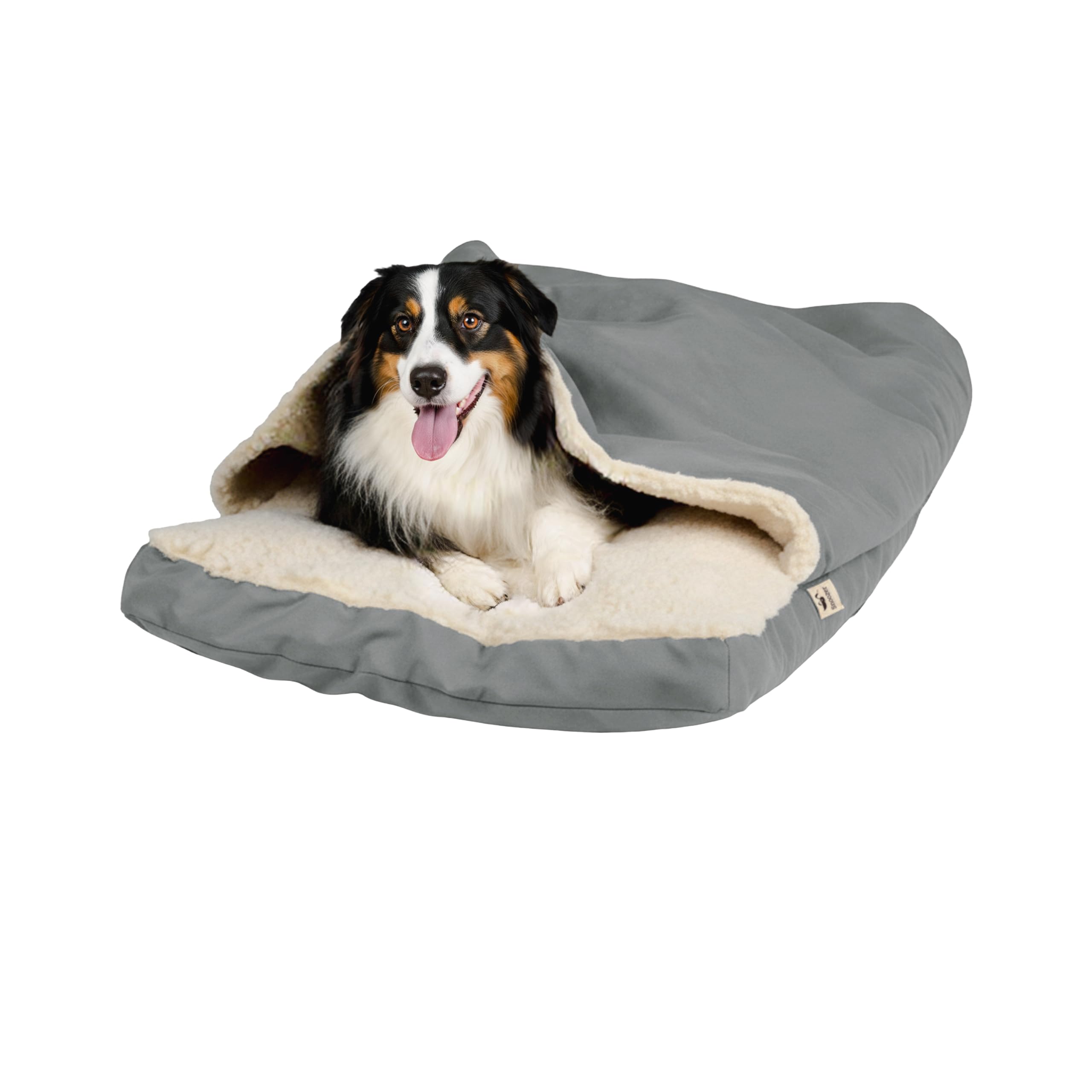 Snoozer Luxury Cozy Cave Crate Pet Bed With Microsuede, Small - Anthracite