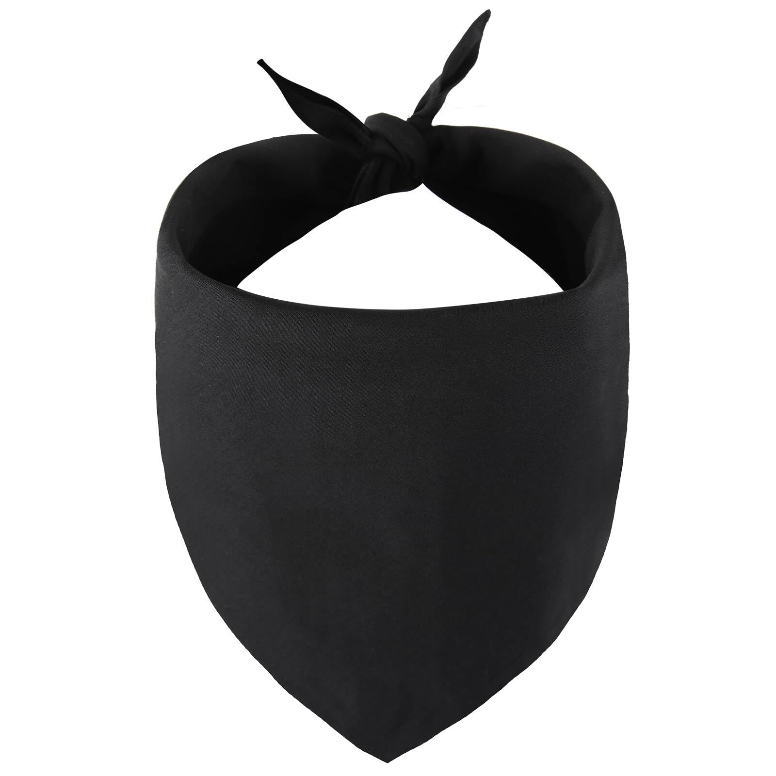 Gofshy Blank Dog Bandanas Small -1Pcs, Diy Solid Black Triangle Scarf Premium Cotton Handkerchief Or Bib, Personalized Design Bi