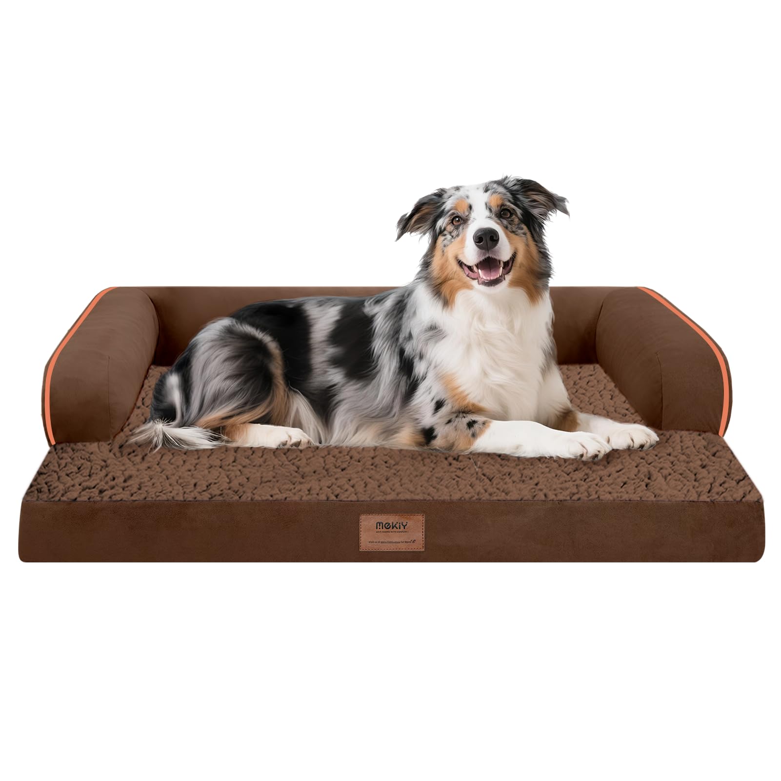 Extra Large Dog Bed-Orthopedic Waterproof XL Dog Bed for XLarge Extra Big Dogs - Foam Couch Sofa Washable with Removable Cover-C