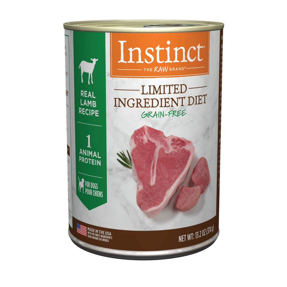 Instinct Limited Ingredient Diet, Wet Canned Dog Food, Grain Free - Real Lamb, 13.2 oz. Cans (Pack of 6)