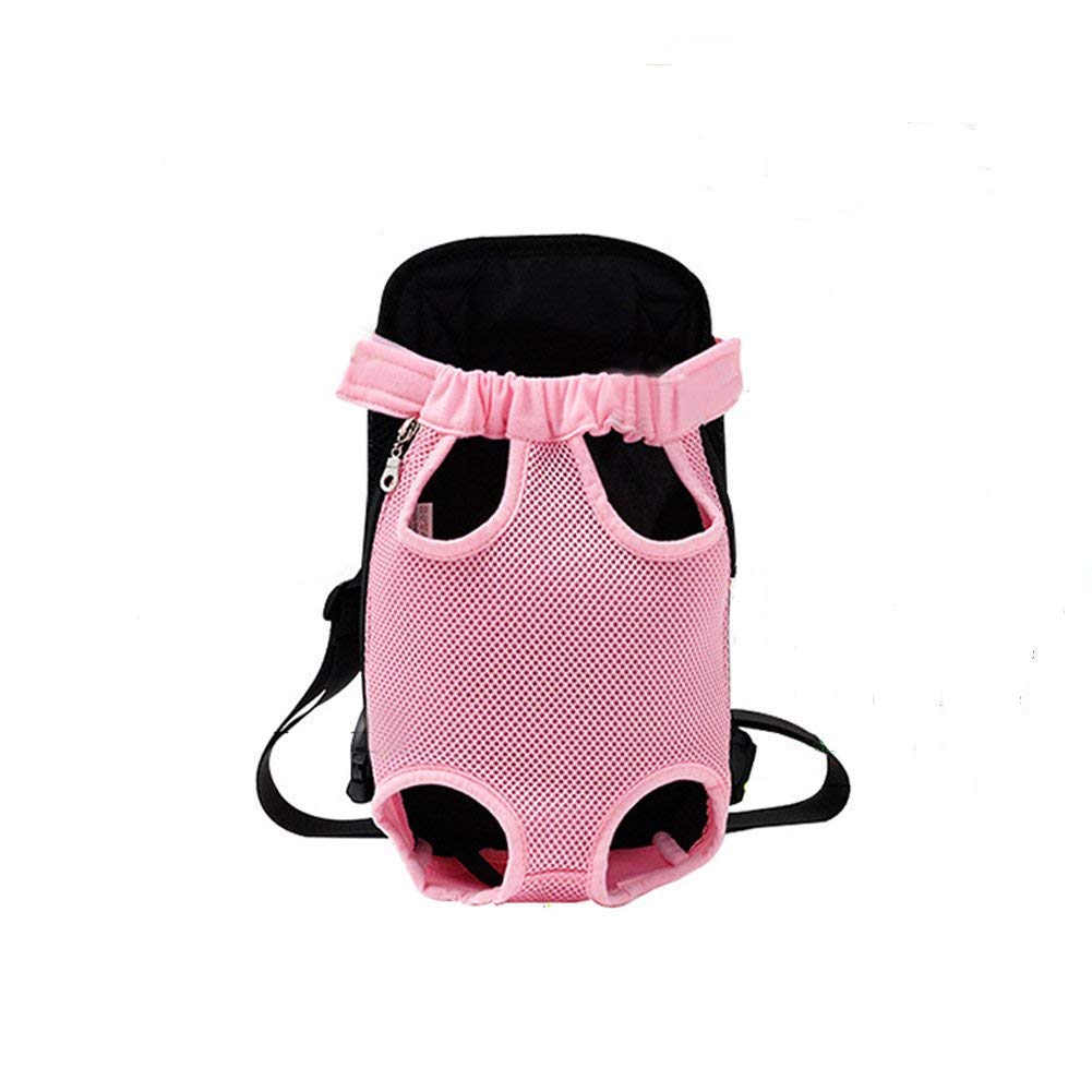 Dog Carrier Pink Legs Out Front Pet Carrier Backpack Comfortable Puppy Bag With Shoulder Strap And Sling For Travel Hiking Campi