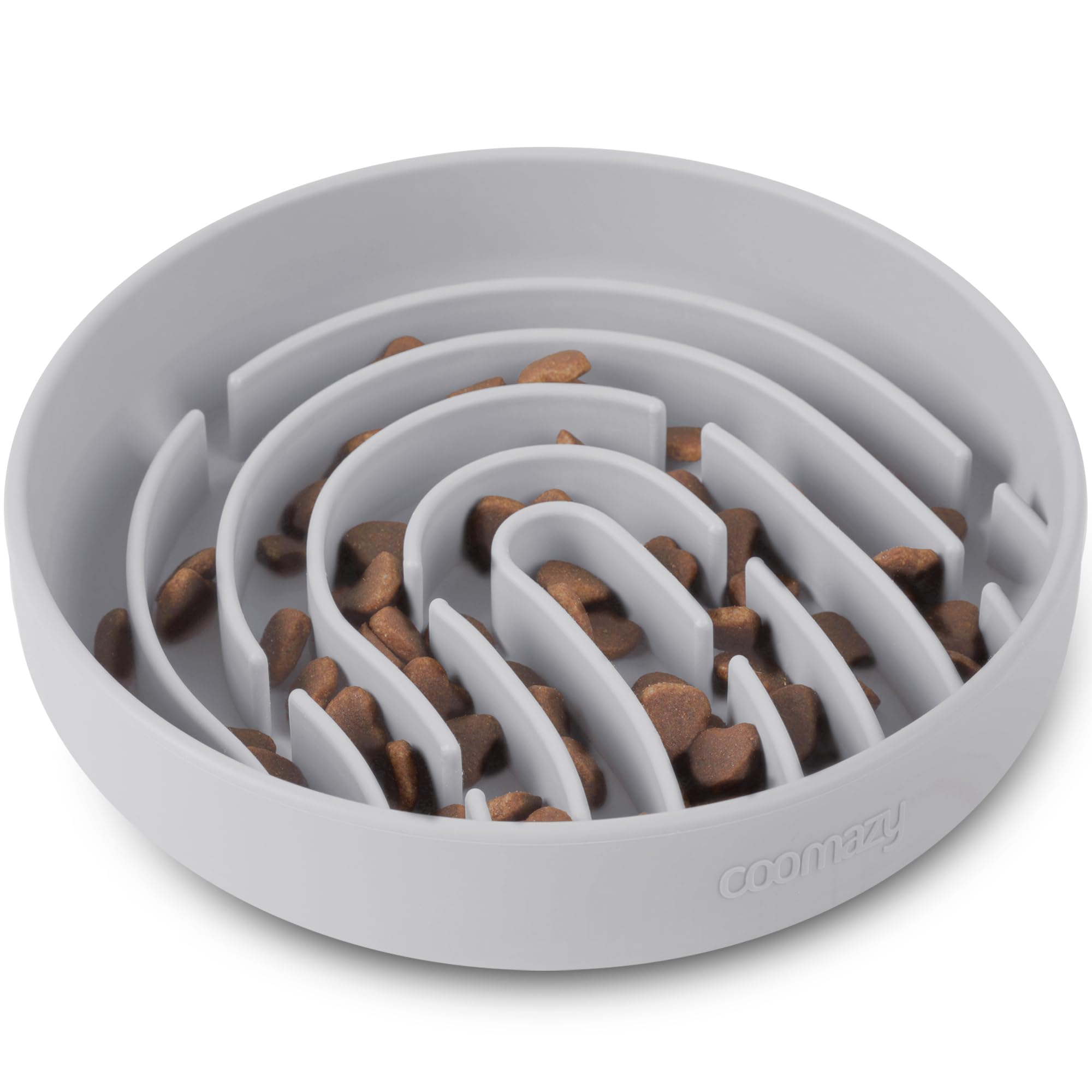 Coomazy Large Silicone Slow Feeder Dog Bowls, Interactive Puzzle Toy for Pets Food Training, Keeps Dogs Busy, Prevents Puppy Ove