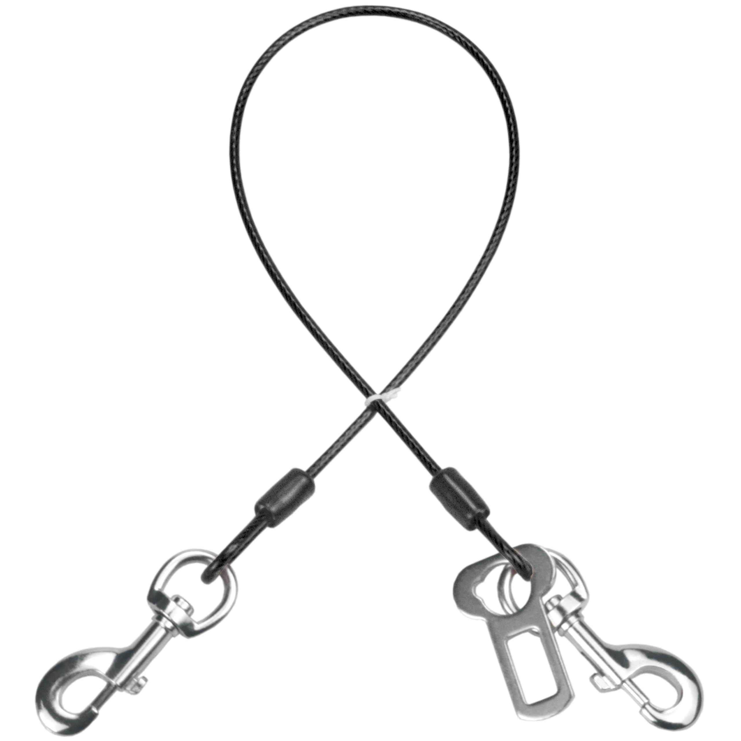 Dog Seat Belt Harness for Car,Dog Seatbelt of Coated Wire Leash Safety Restraint,No Chew Tether Cable Vehicle Dog Accessories,Do