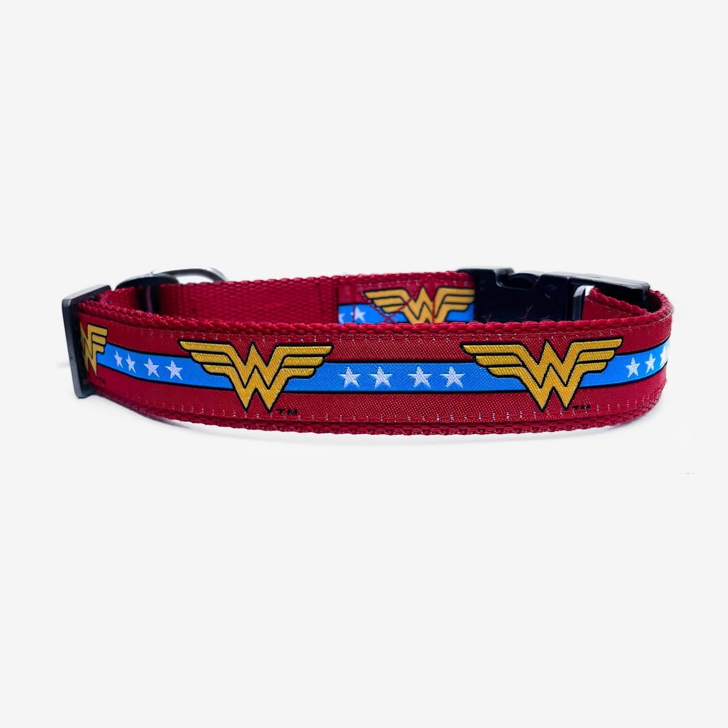 Dc Wonder Woman Dog Collar (Red, M/L)