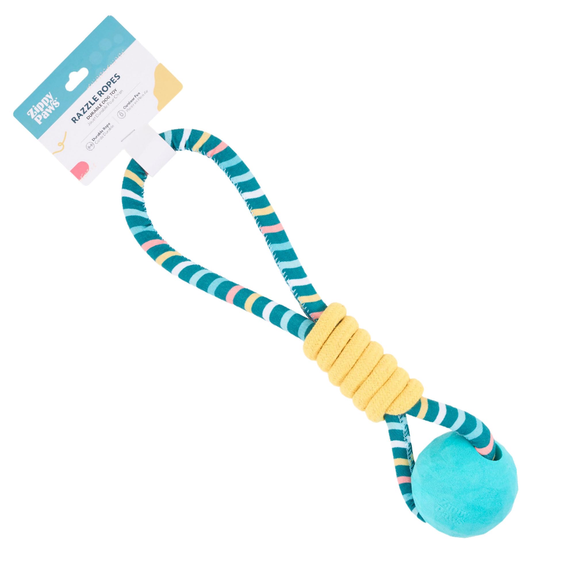 Barkbutler X Zippy Paws Razzle Rope Tugger Dog Toy  Rope Toys For Dogs, Dog Toys For Large Dogs (530Kgs)  Multicolour