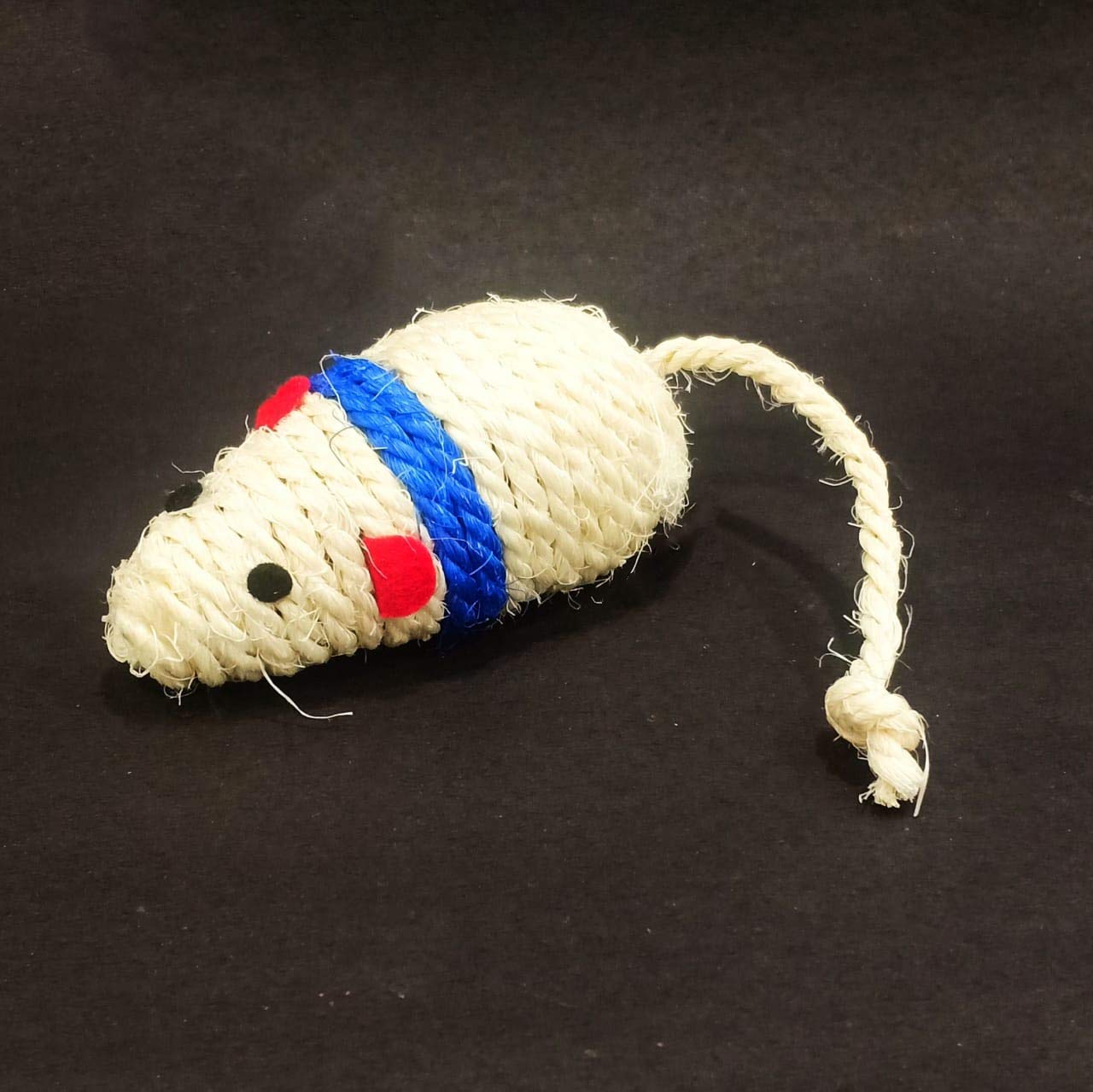 Black Dog Cat Toy Mouse, Kitten Toys For Mouse With Rope,Inside Interactive Cat Toys Kitten/Puppy Exercise Multi Color Mouse, Sa