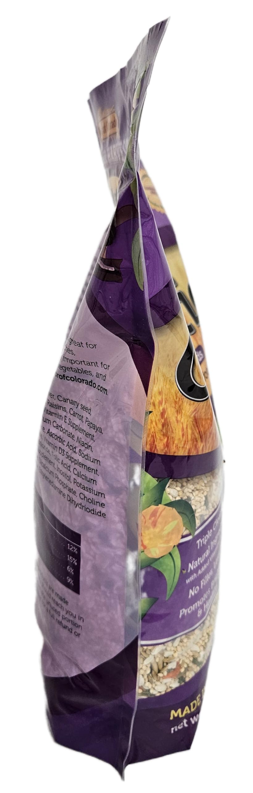 Sweet Harvest Cockatiel Bird Food Seed Mix with Sunflower Seeds, 4 lbs Bag
