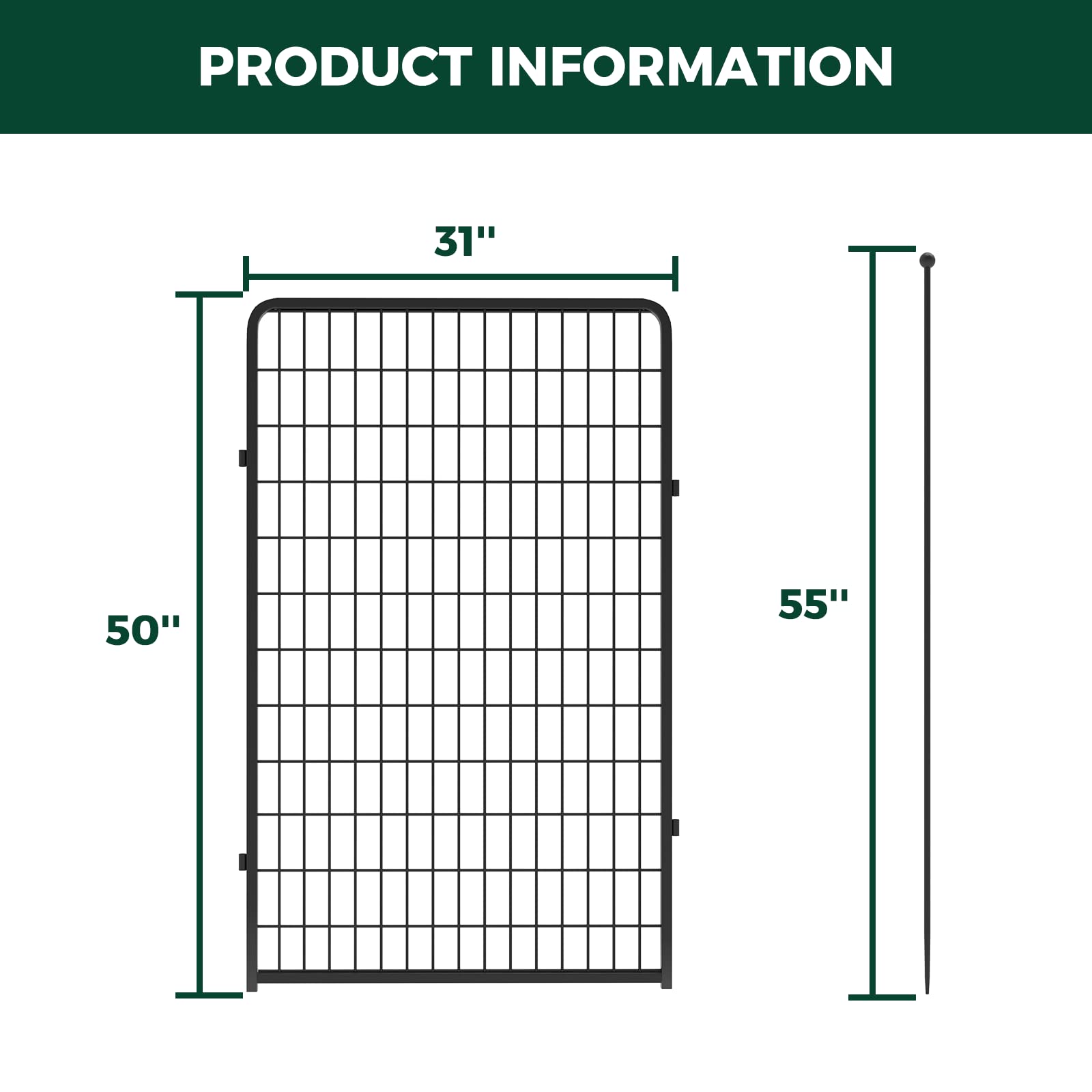 Fxw Rollick Dog Playpen For Yard, Rv Camping, 50 Inch 2 Panels For Large Dogs│Patented