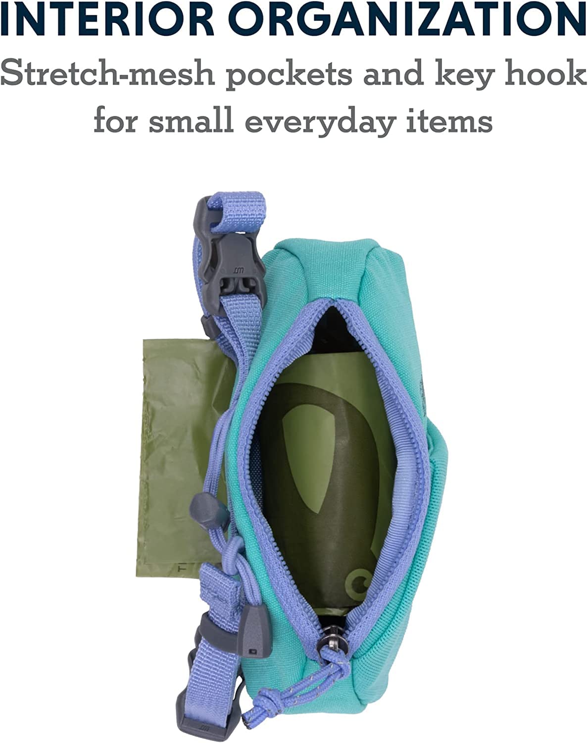 Ruffwear, Stash Bag Mini Pickup Bag Dispenser For Dog Owners, Auora Teal