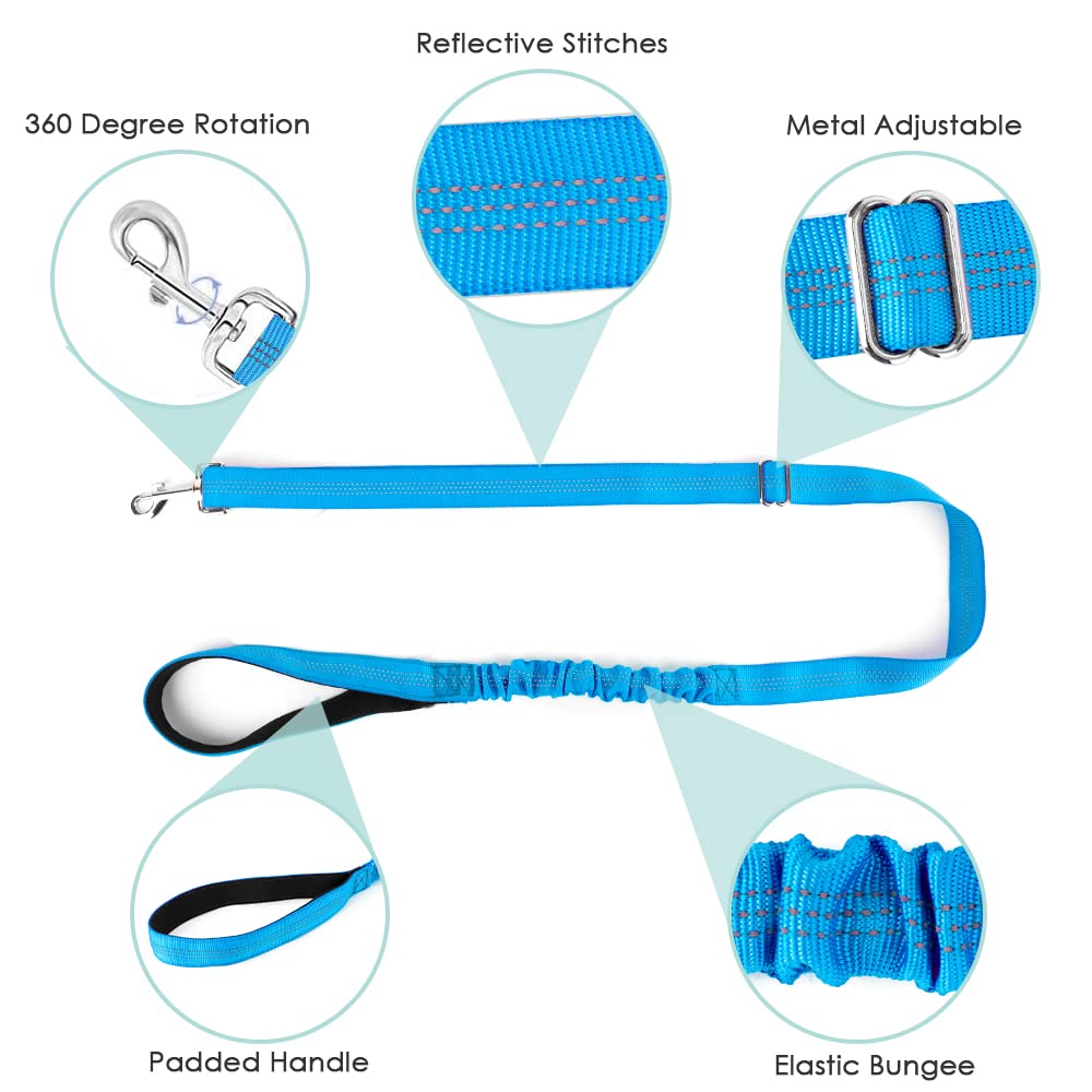 Lukovee Dog Harness And Leash Set, Soft Padded Small Dog Harness, Neck & Chest Adjustable Reflective Vest Puppy Harness With 4Ft