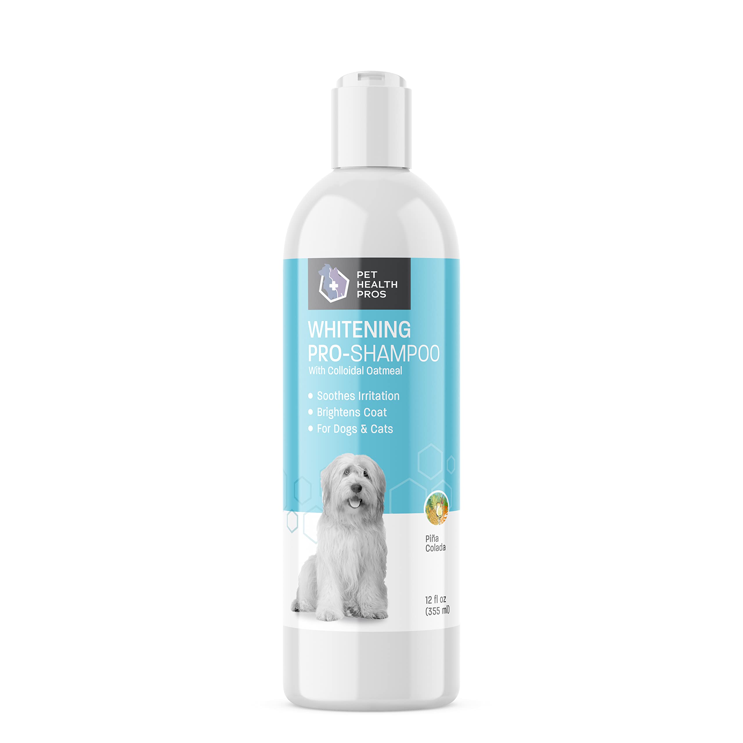 Pet Health Pros Dog Whitening Shampoo For Dogs - White Dog Shampoo Whitening For White Coats - Brightening Shampoo For White Dog