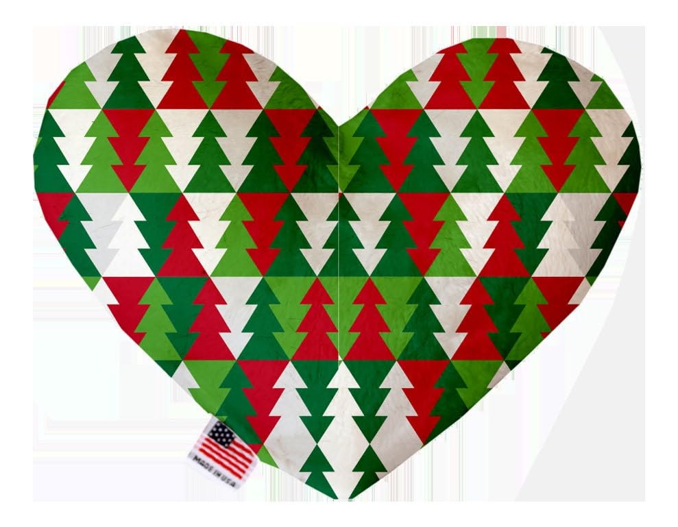 Christmas Pet and Dog Plush Heart or Bone Toy, "Classy Christmas Group" (Available in different sizes and 6 different patterns!) ClassyChristmasTrees 8" Plush Bone