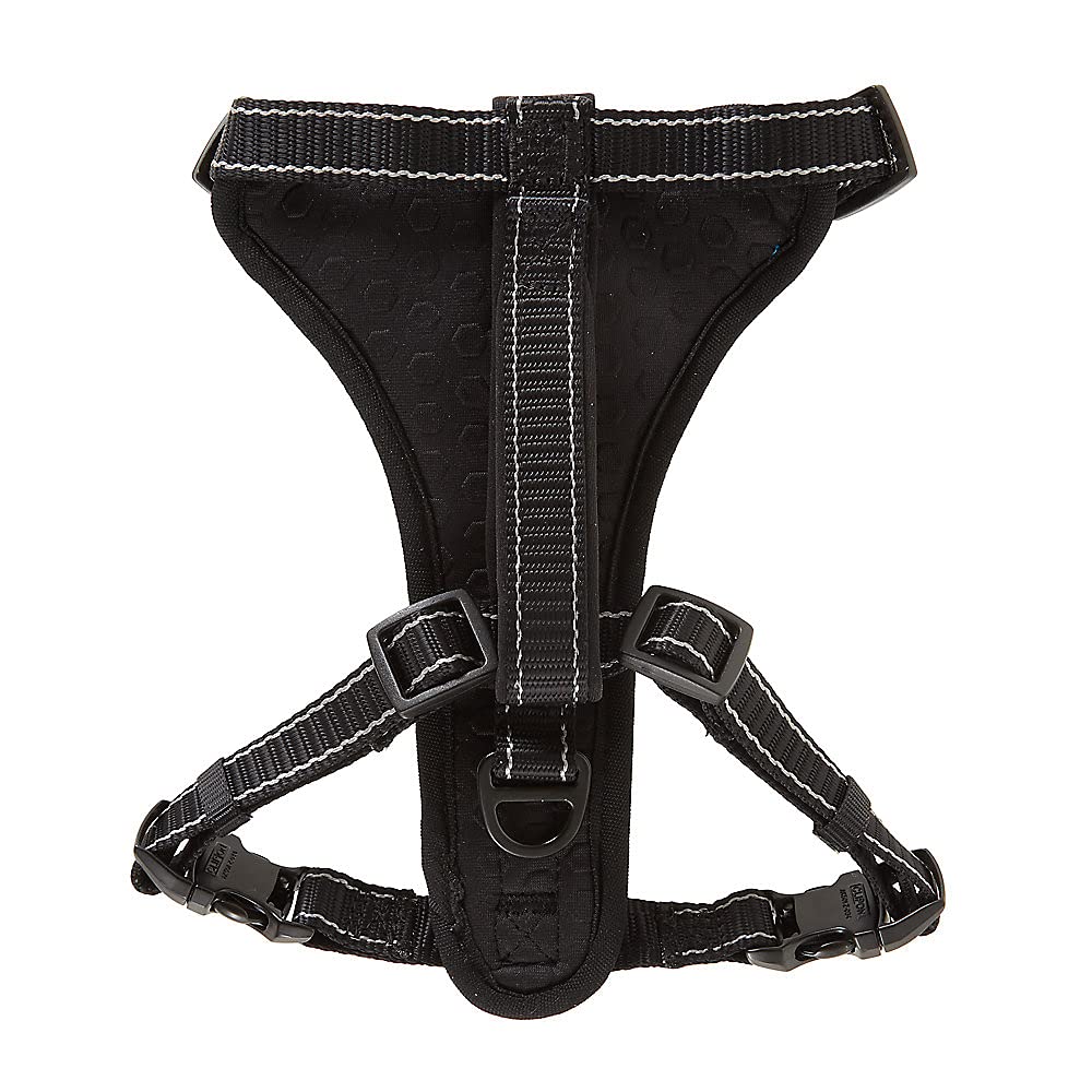 Kong Max Ultra Durable Neoprene Padded Chest Plate Dog Harness Offered By The Barker Company (Black, Medium)