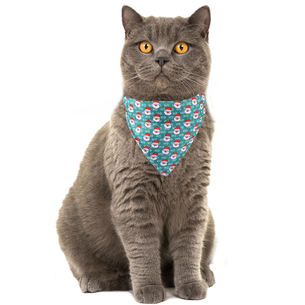 Lamphyface Christmas Cat Collar Breakaway With Cute Bandana And Bell Accessories Holiday For Kitty Adjustable Safety