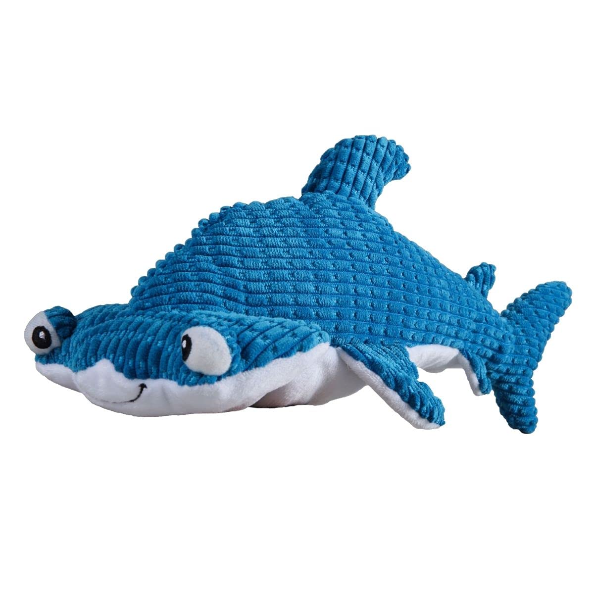 Snuggle Puppy Tender-Tuffs - Large Marine Stuffed Hammerhead Shark Plush Toy for Big Dogs - Puncture Resistant Squeaker