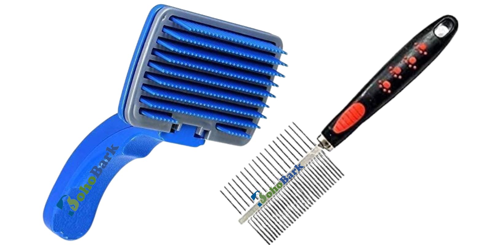 Bohobark Dog Brush With Pins For Dogs, Cats  The Ultimate Dog Brush, Remove Fur, Loose Hair  Comb For Grooming Long Haired & S
