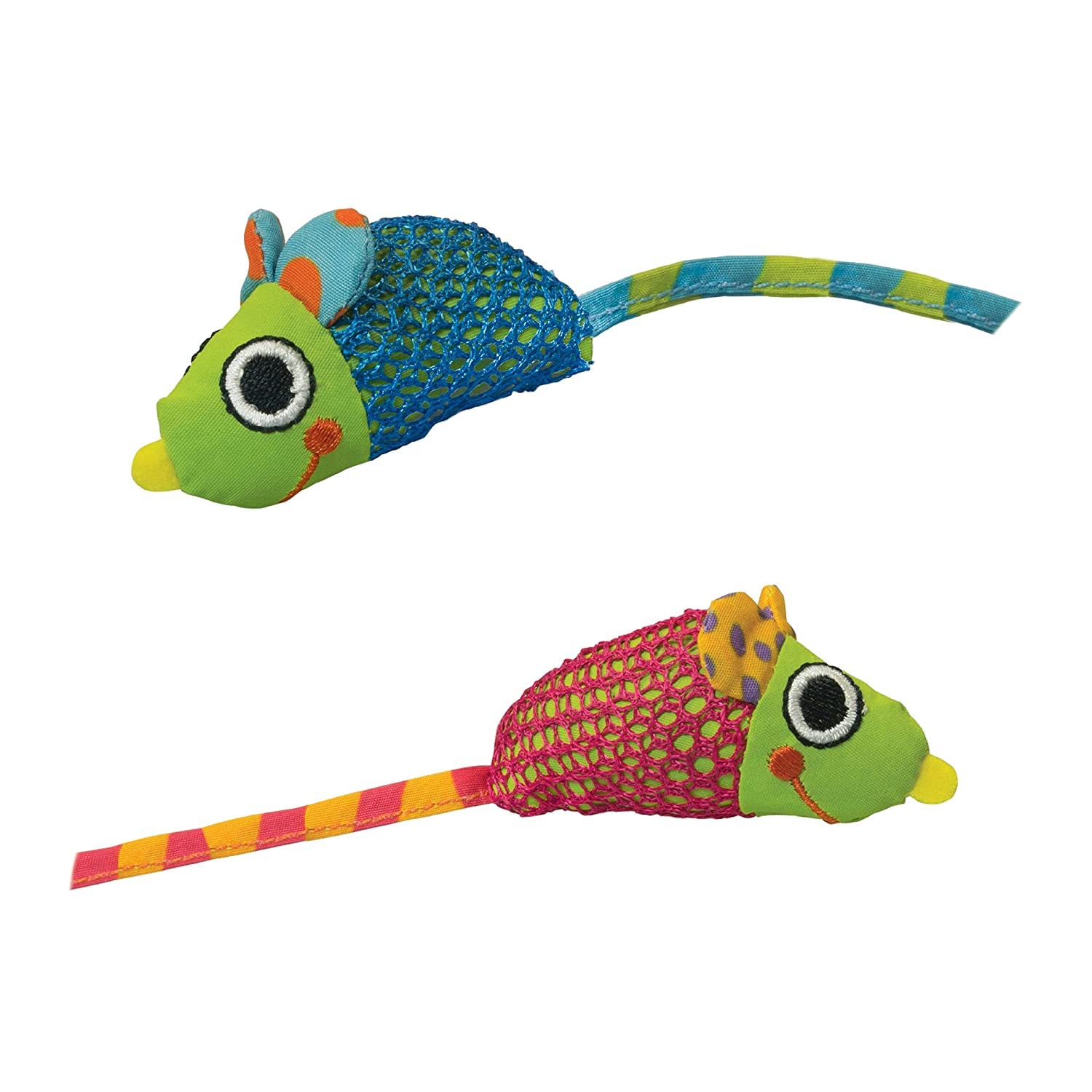 Outward Hound Catnip Chew Mice Dental Health Cat Toy 17 Cm | CatnipInfused Chew Toy For Cats | Soft Fabric Oral Care Toy For Ch