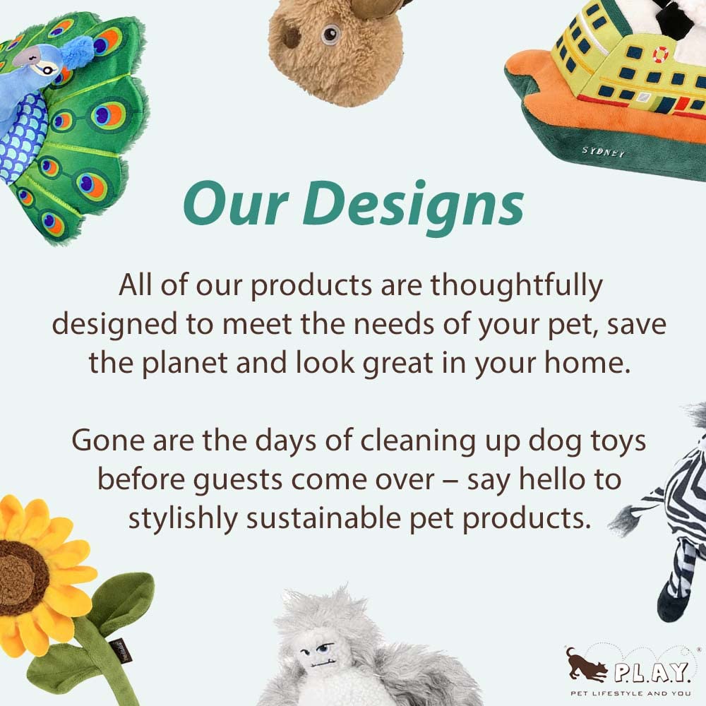 P.L.A.Y. Cute Plush Dog Toys - Hyper X X P.L.A.Y. Gaming Accessories Dog Toy Collab - Computer Gamer Themed Durable Squeaker Chew Toy - Great For Puppies & Small, Medium, Large Dogs (Headset)