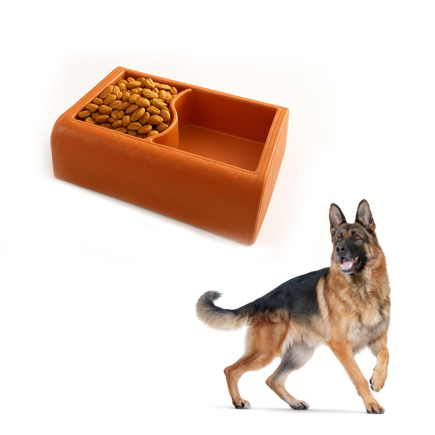 Yellowcult Silicone Pet Feeding Bowl For Puppy Dogs Cats Food Grade, No Spill & Bpa Free 2 In 1 Pet Slow Feeder Bowl 1 L Capaci