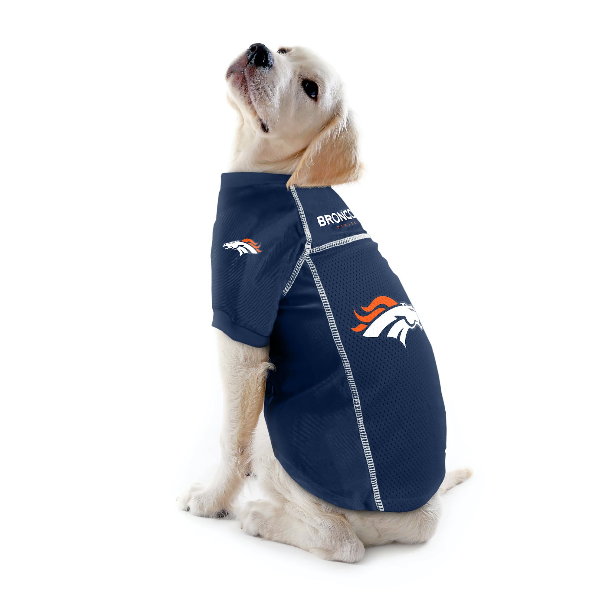 Littlearth Unisex-Adult Nfl Denver Broncos Basic Pet Jersey, Team Color, X-Small