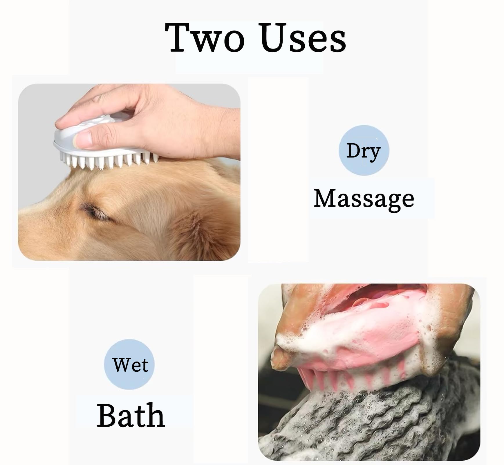 MAEELOU Puppy Brush for Small Dogs - Soft Dog Brush - Perfect Yorkie, Shih Tzu, Maltipoo & Maltese Grooming - Gentle Dog Hair Re