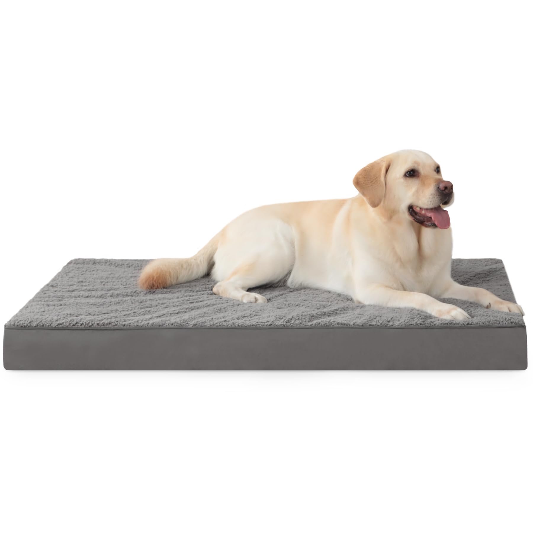 Mihikk Dog Bed Waterproof Dog Beds Medium Sized Dog Orthopedic Crate Bed With Removable Washable Cover Egg-Crate Foam Pet Pad Ma