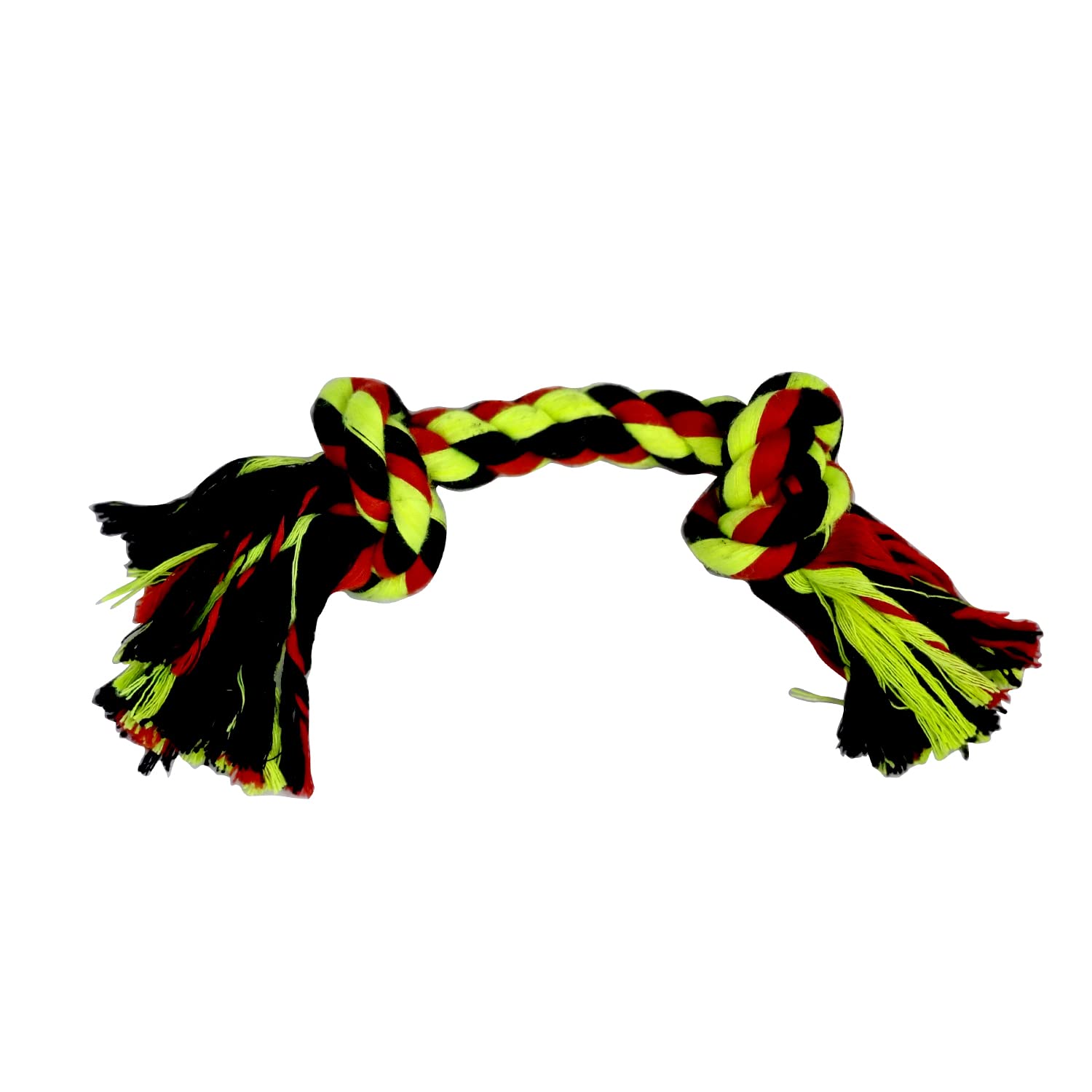 Jainsons Pet Products Dog Rope Toy For Aggressive Chewers  1Pc Durable 2Knot Cotton Tug Toy For Large Dogs, Strong Chew & Tug 