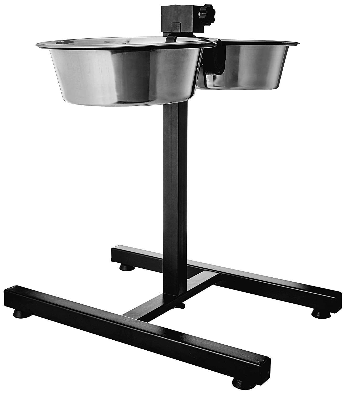 Woofy Stainless Steel Double Diner Food Bowl Stand For Dog 2 Bowl Small Size