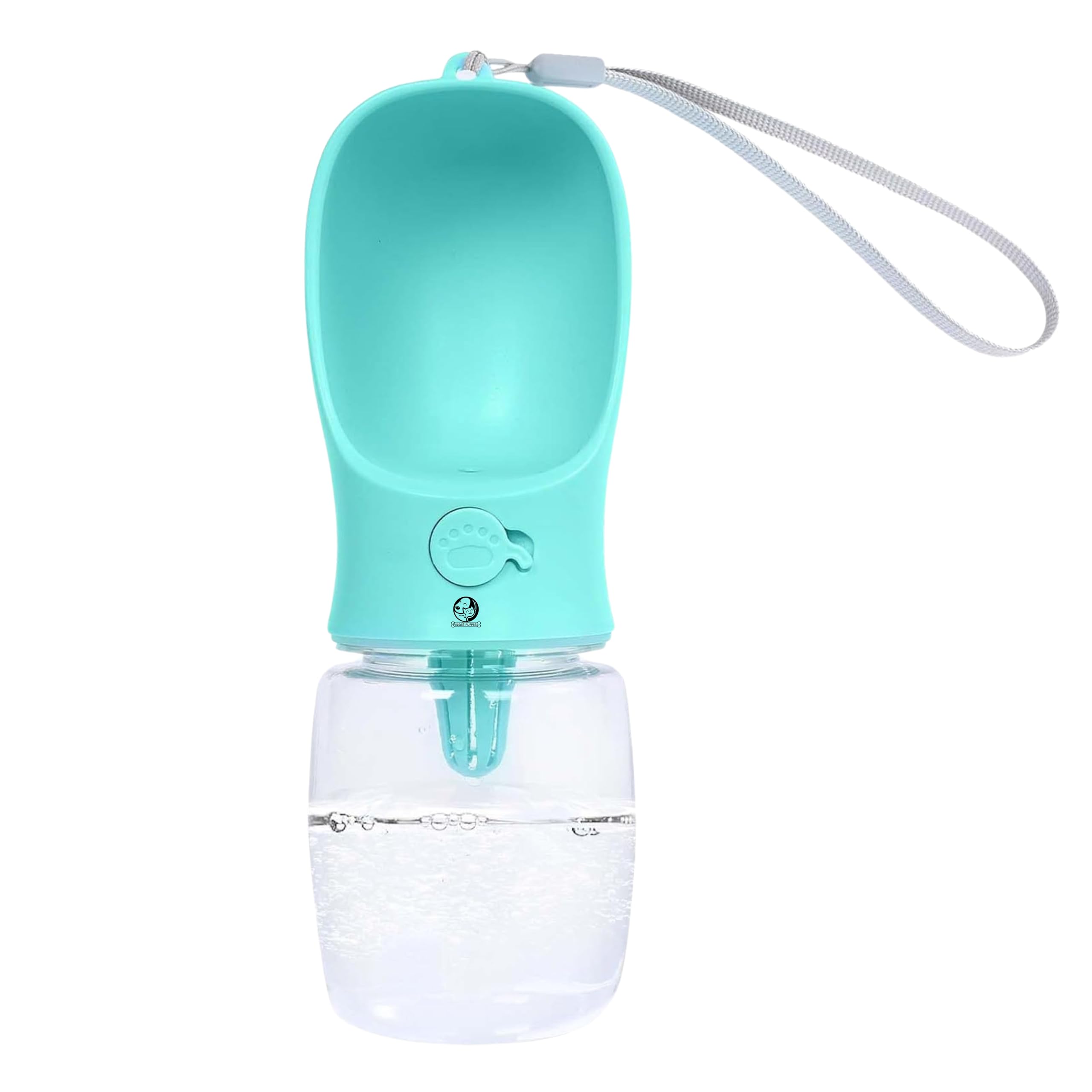 Foodie Puppies Portable Dog Water Bottle - (Aqua Bottle) I Leak-Proof And Lockable Pet Dispenser Cup For Travel, Walking And Hik