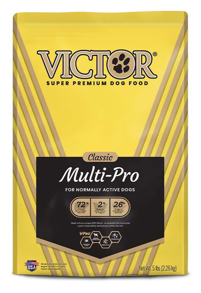 VICTOR Super Premium Multi-Pro Dry Dog Food - Gluten Free with Beef, Chicken and Pork Protein for Normally Active Dogs - All Bre