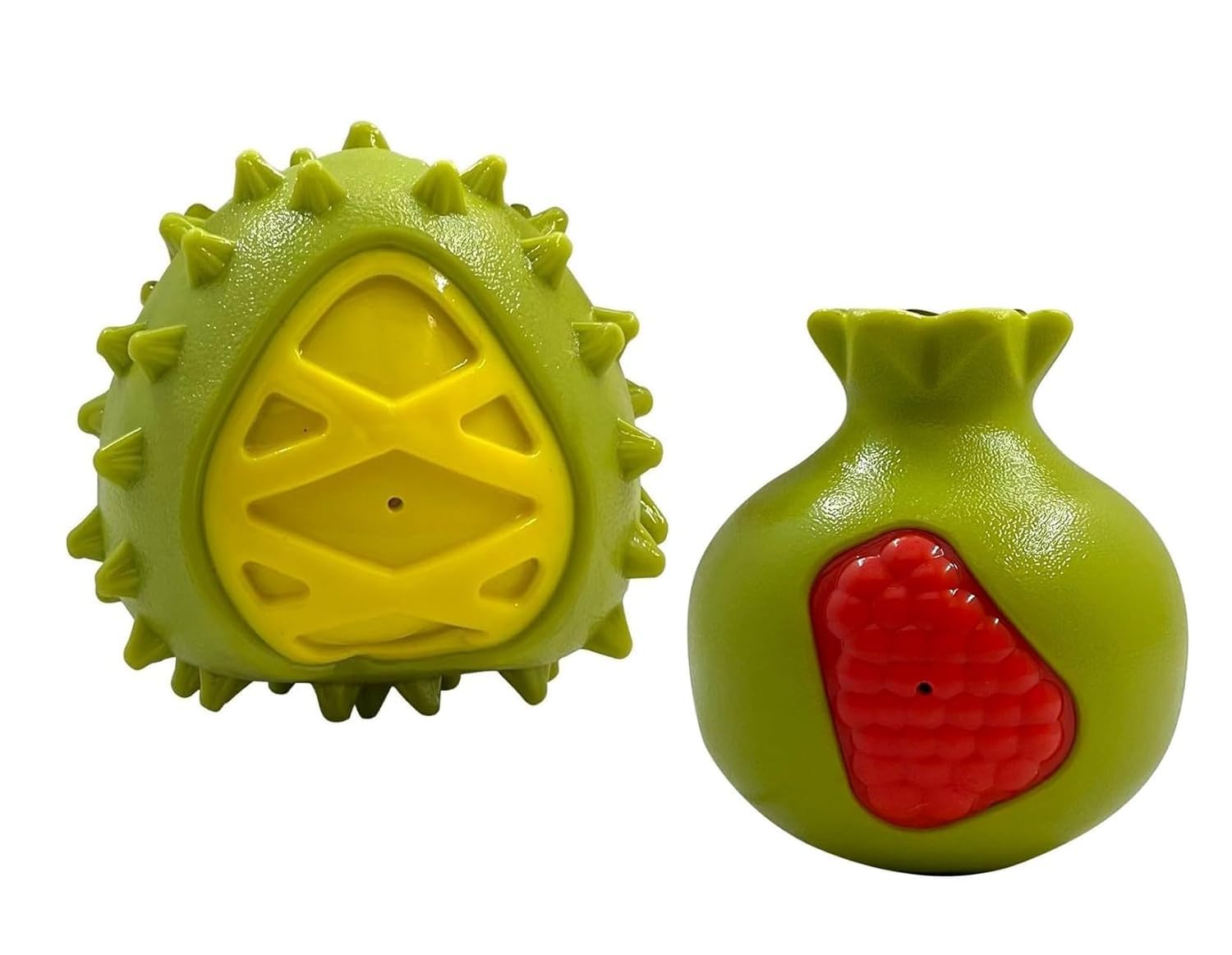 W9 Pet Products Squeaky Chew Fruity Bite Fun Toys For Teeth & Gums For Medium To Large Dog  Pomegranate And Avocado