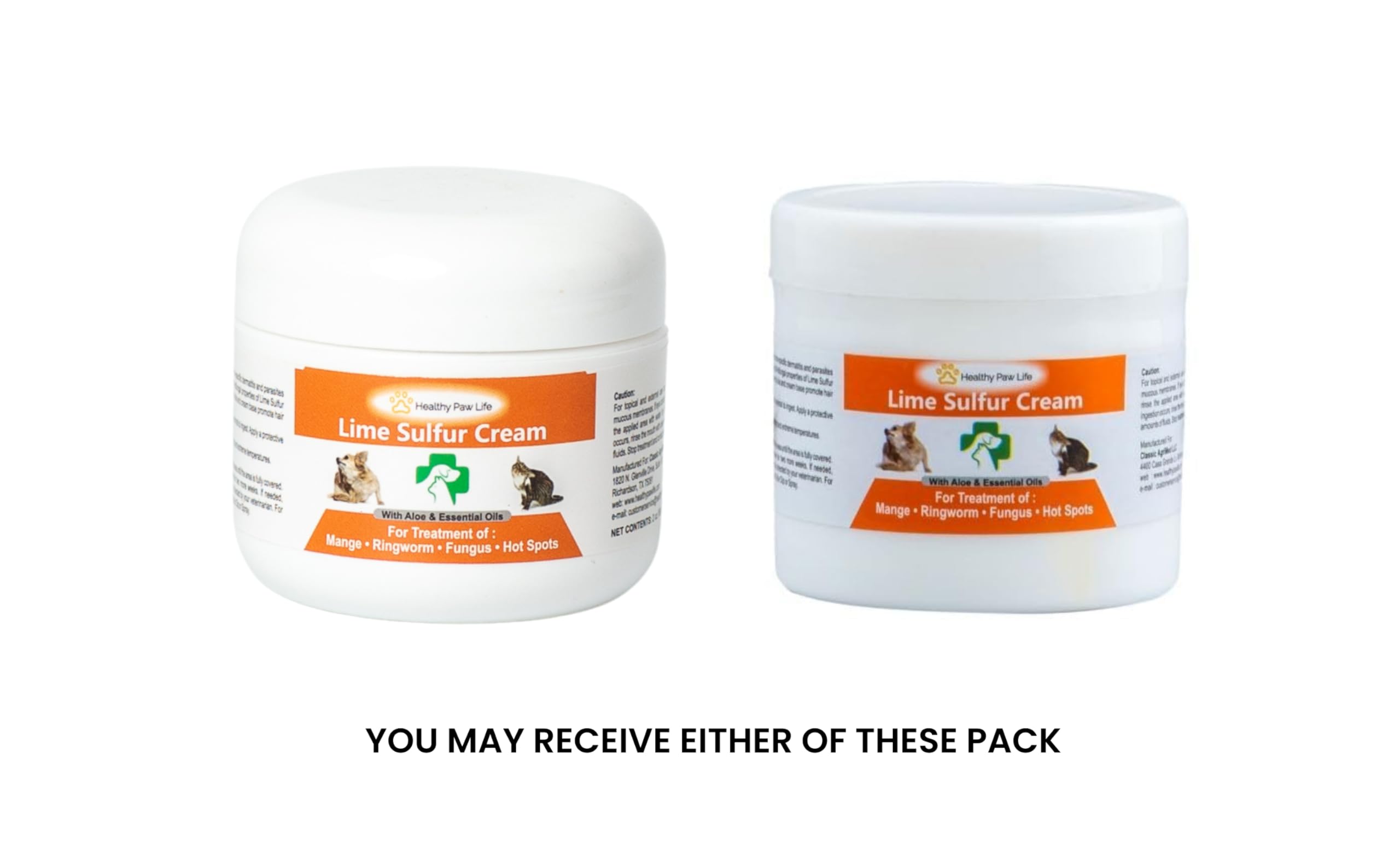 Healthy Paw Life Lime Sulfur Pet Skin Cream 2 oz - Soothing Treatment for Itchy Dry Skin in Dogs, Cats, Puppies, Kittens, Horses