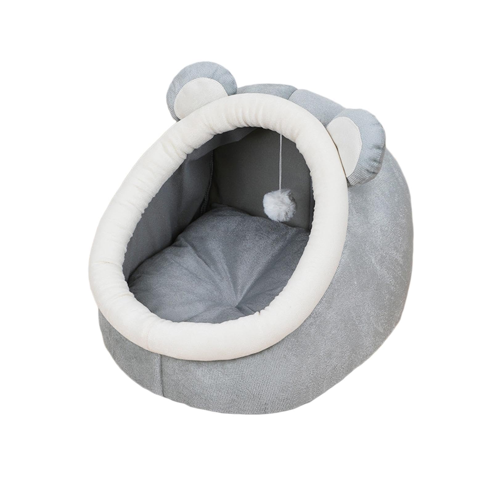 MERISHOPP Cat Bed Cave House Tents Soft Blanket Pet Beds for Dog Puppy Accessories S Grey Bears Dogs | Cats | Puppy | pet | Rabb