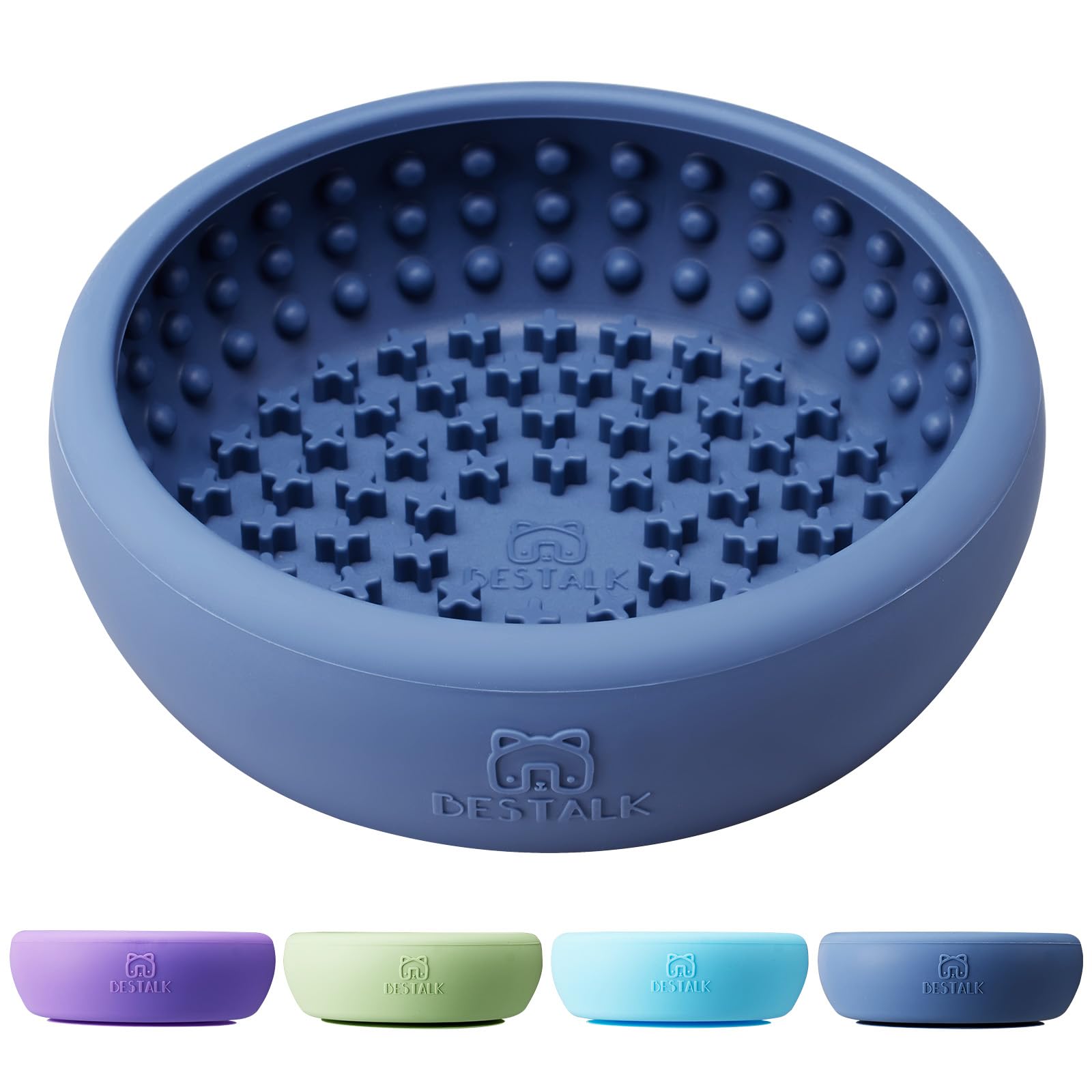 Dog Lick Bowl, Bestalk Anxiety Relief Lick Mat for Dogs, Non-Slip Freeze Licking Bowl Enrichment Puzzle Feeder for Distraction, 