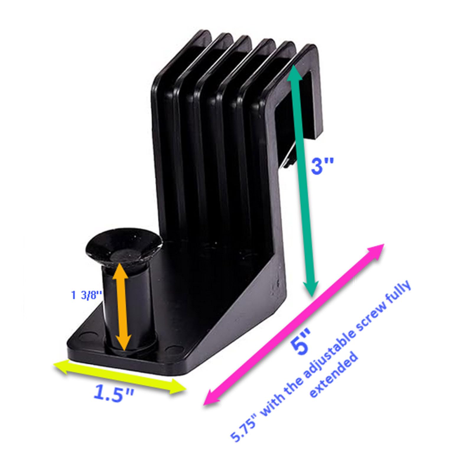 Penn-Plax Reptology Turtle Topper Extender Clips (4 Pieces) - Safely Mounts To Tanks Up To 19.5” Wide